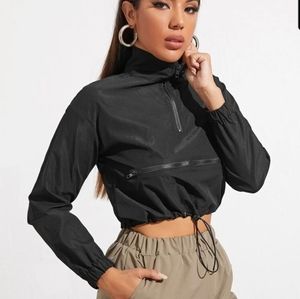 SHEIN cropped wind jacket